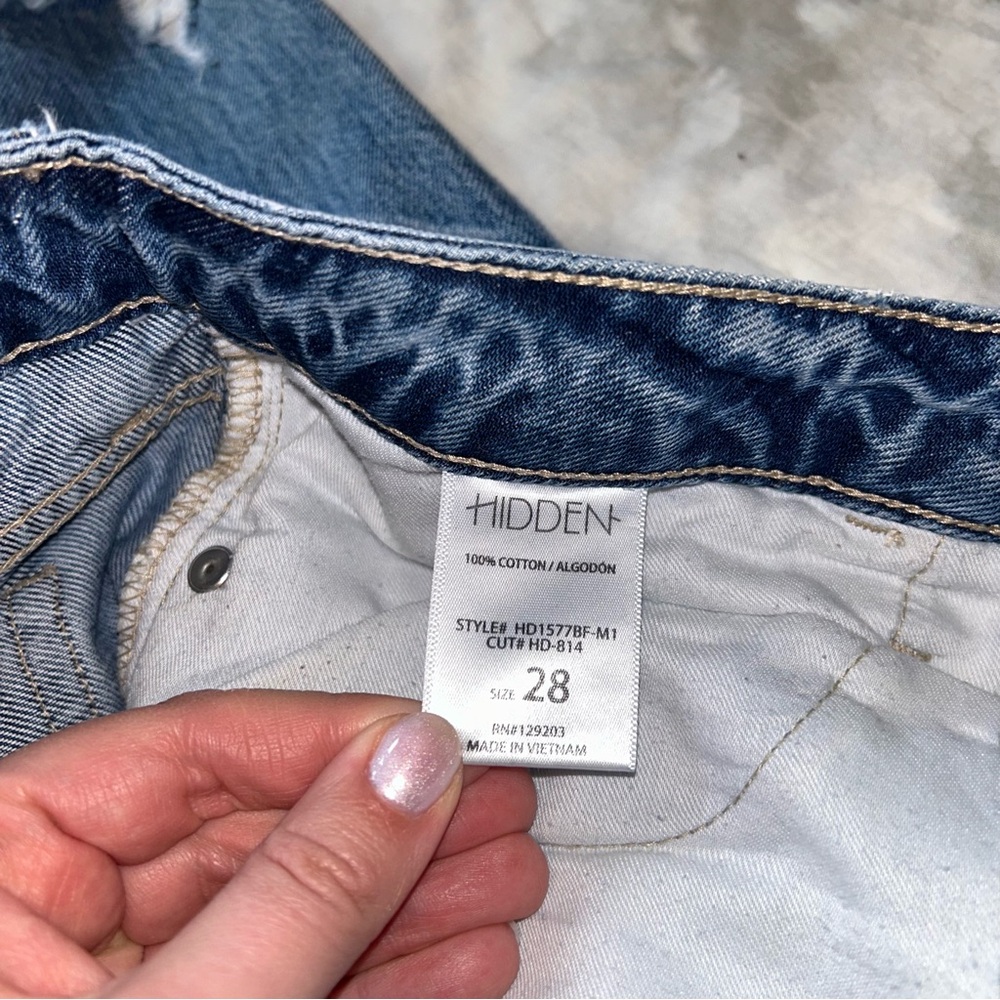 Hidden Jeans Bailey Slim Fit Boyfriend Distressed Jeans - Picture 4 of 5